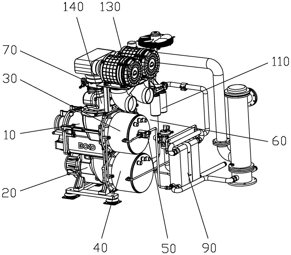 一种空气压缩机的双电机结构的制作方法