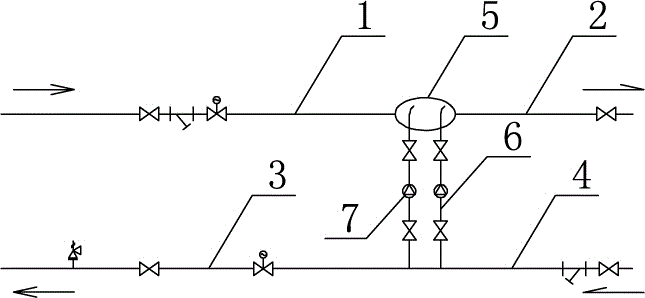 一种减压/基本转换型混水直联供热系统的制作方法