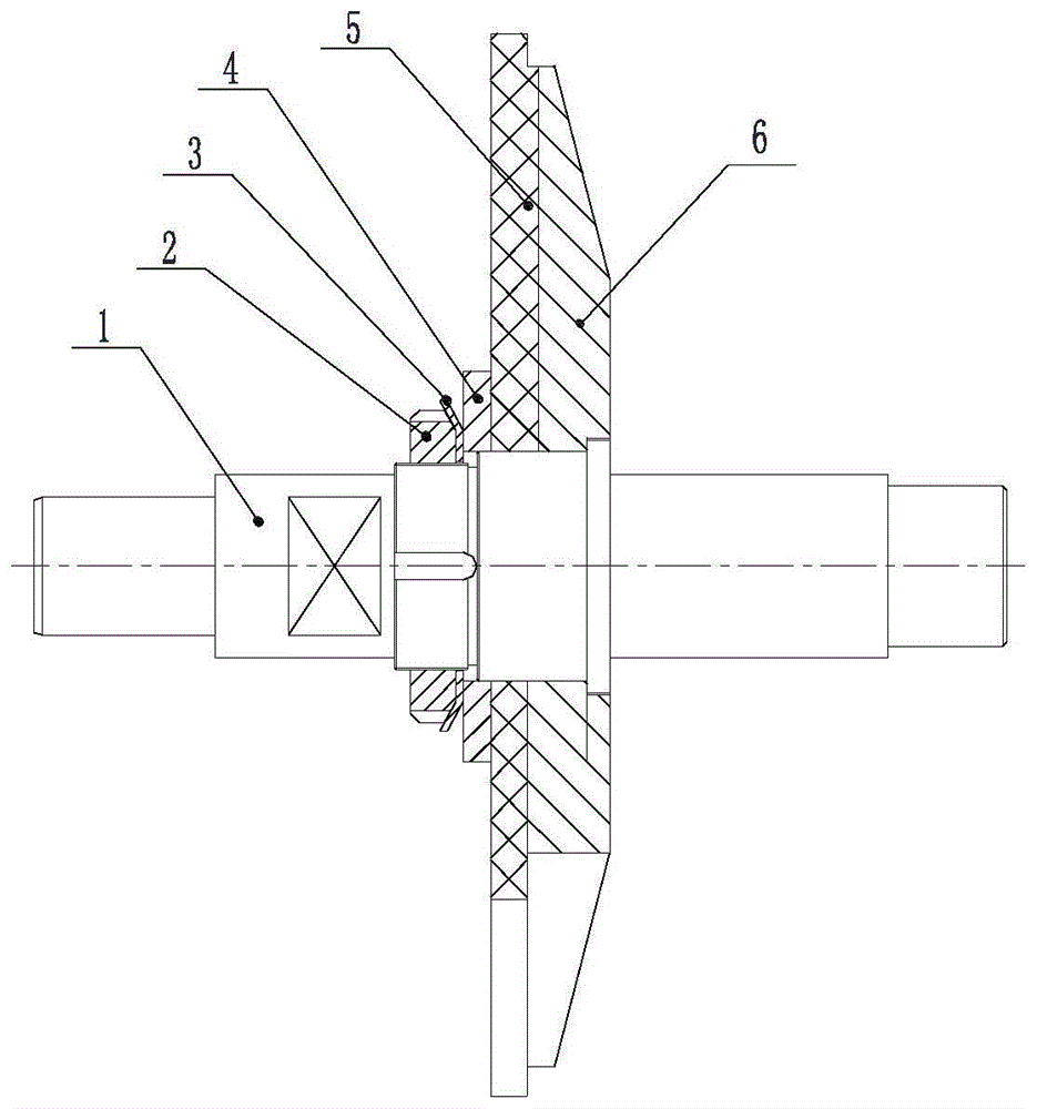 一种单螺杆空气压缩机星轮片、支架的镶嵌结构的制作方法