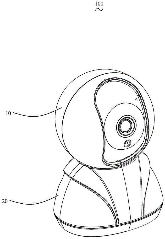 一种快速组装的监控摇头机的制作方法