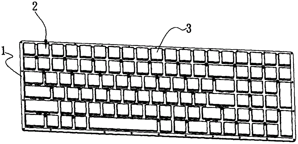 一种连体成型超薄机械键盘的制作方法