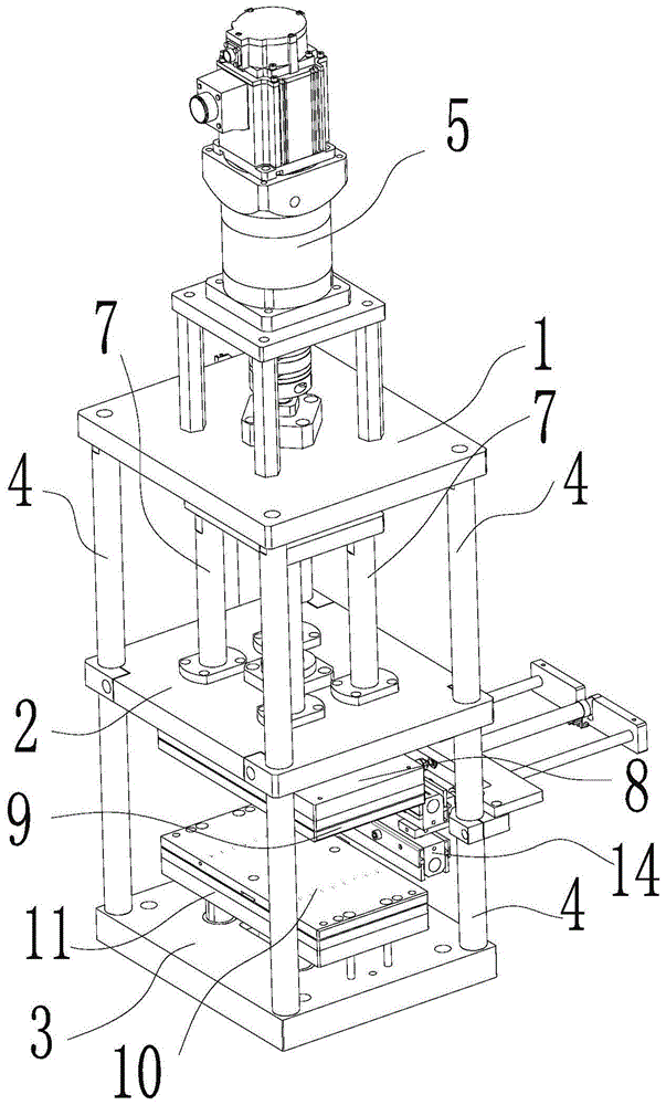 方形电芯热压机的热压机构的制作方法
