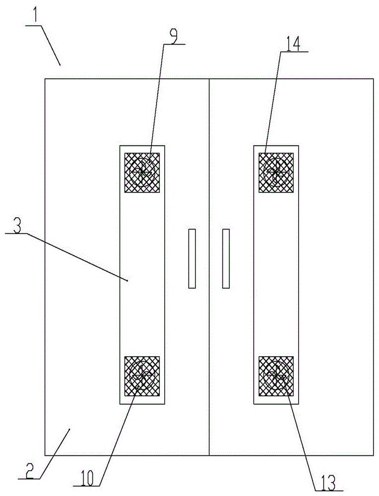 直流充电屏防尘散热柜的制作方法