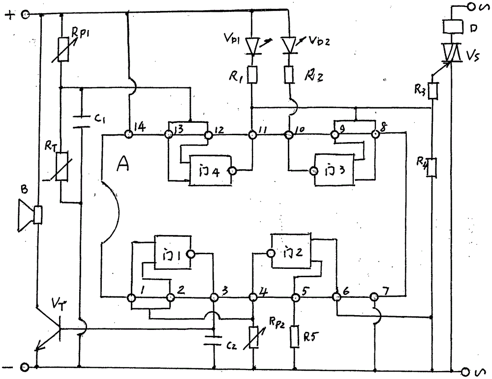 温控开关电路的制作方法