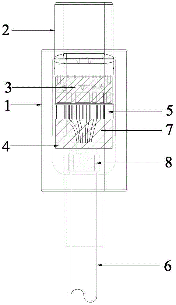 稳固型TYPE-C插头的制作方法