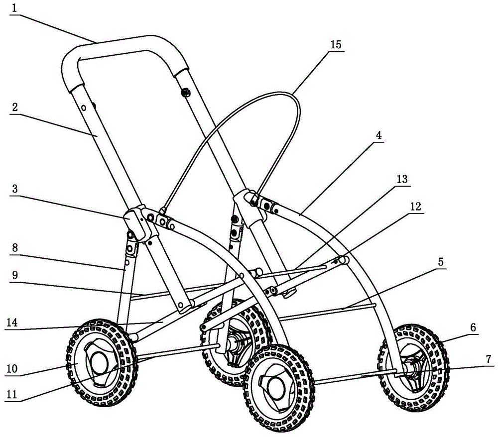 一种容易折叠的玩具手推车的制作方法
