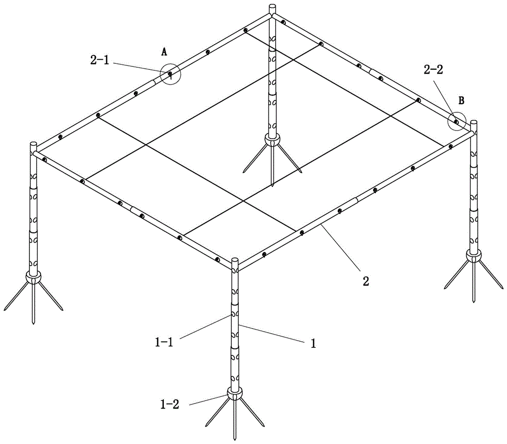 一种梨棚架的制作方法