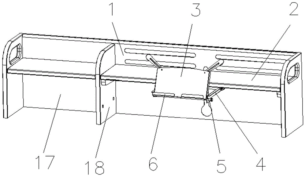 可调节阅读架及其学习桌的制作方法