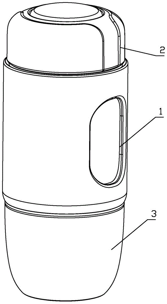 便携式小型高压咖啡机的外壳结构的制作方法