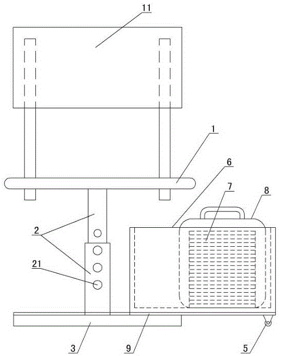 座板下设置左右滑动式贮物容器的学生椅凳的制作方法