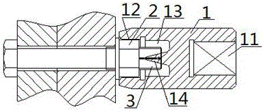 一种尾端预开槽螺栓–螺母用多功能套筒的制作方法