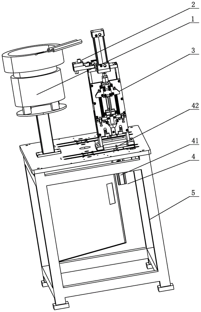 一种内固定座装卡片半自动旋铆机的装钉机构的制作方法