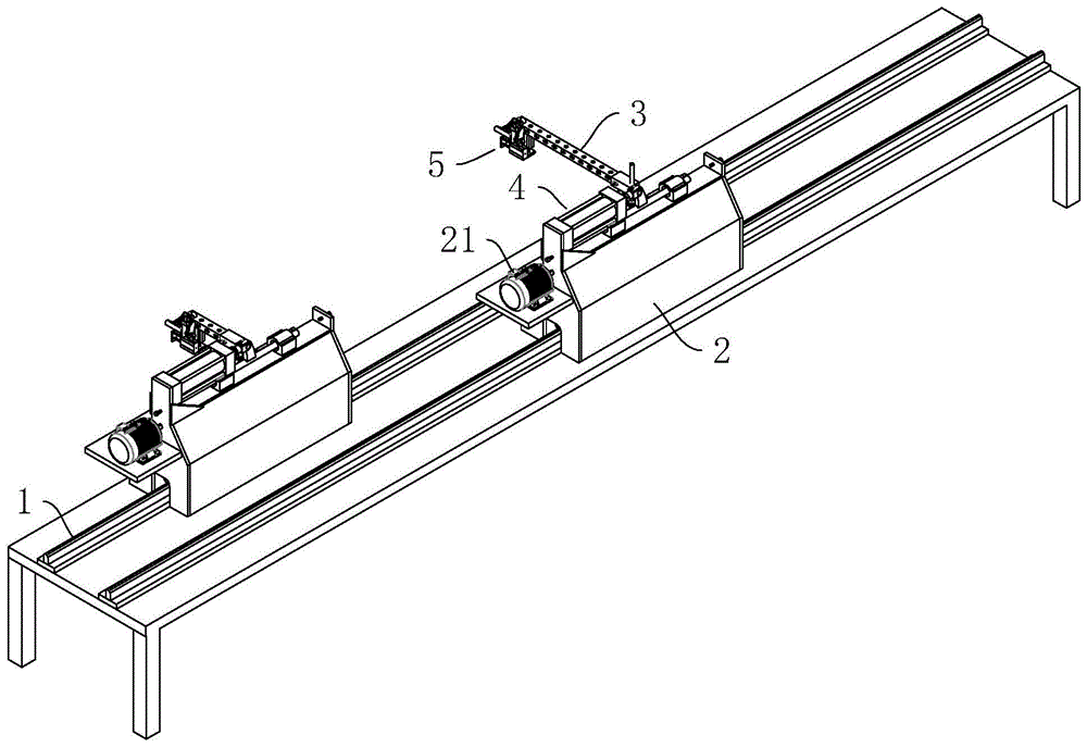 一种铝棒的切割机用牵引装置的制作方法