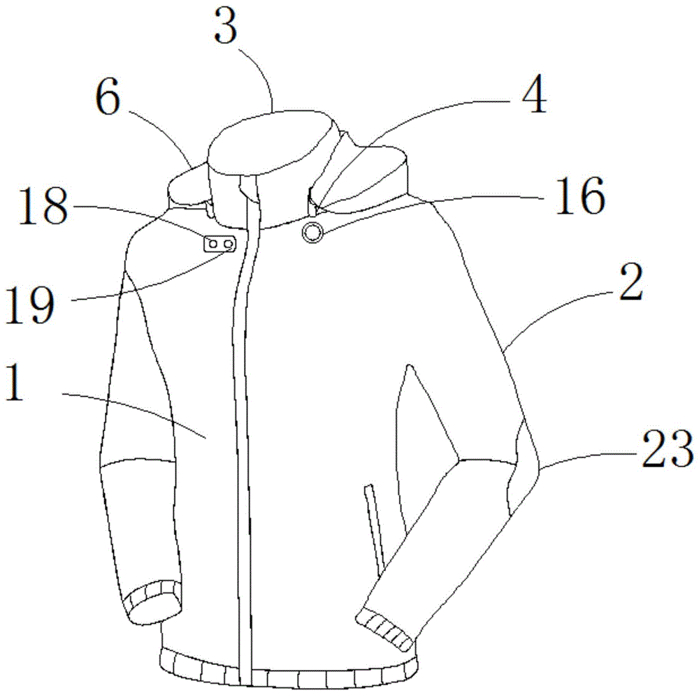 一种可一键呼救的户外定位冲锋衣的制作方法