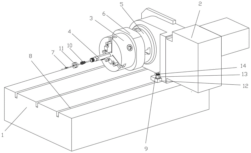一种T型螺栓的四轴工装的制作方法