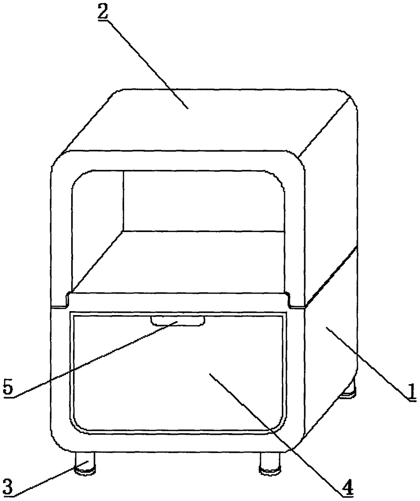 一种活动面板床头柜的制作方法