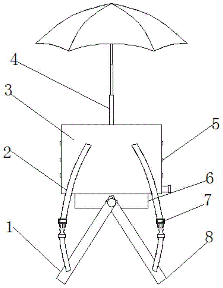 一种背式折叠晴雨伞的制作方法