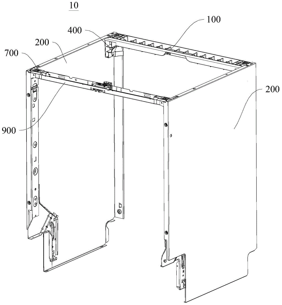 框架结构及洗碗机的制作方法