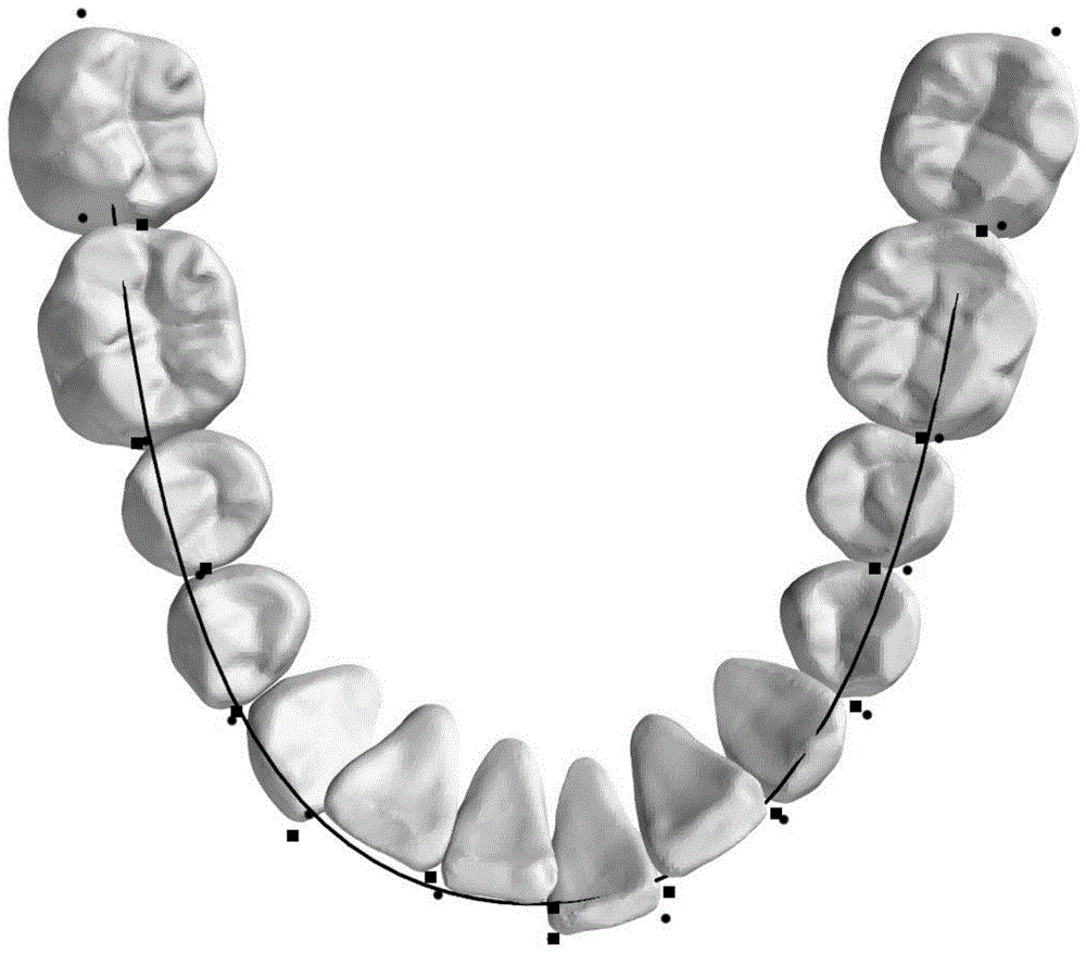 下颌牙齿模型的咬合曲线的生成方法与流程