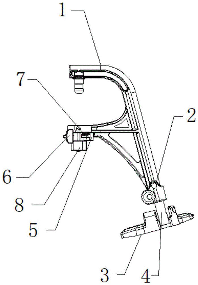 一种轮椅用多功能拆脚结构的制作方法