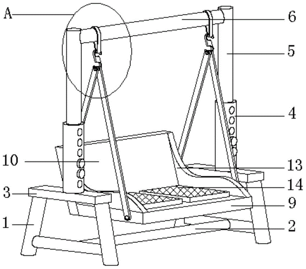 一种双人吊椅吊篮的制作方法