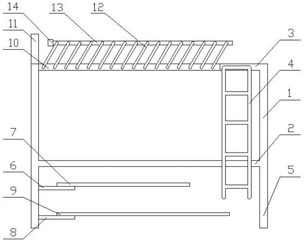 一种具有升降式护栏的公寓床的制作方法