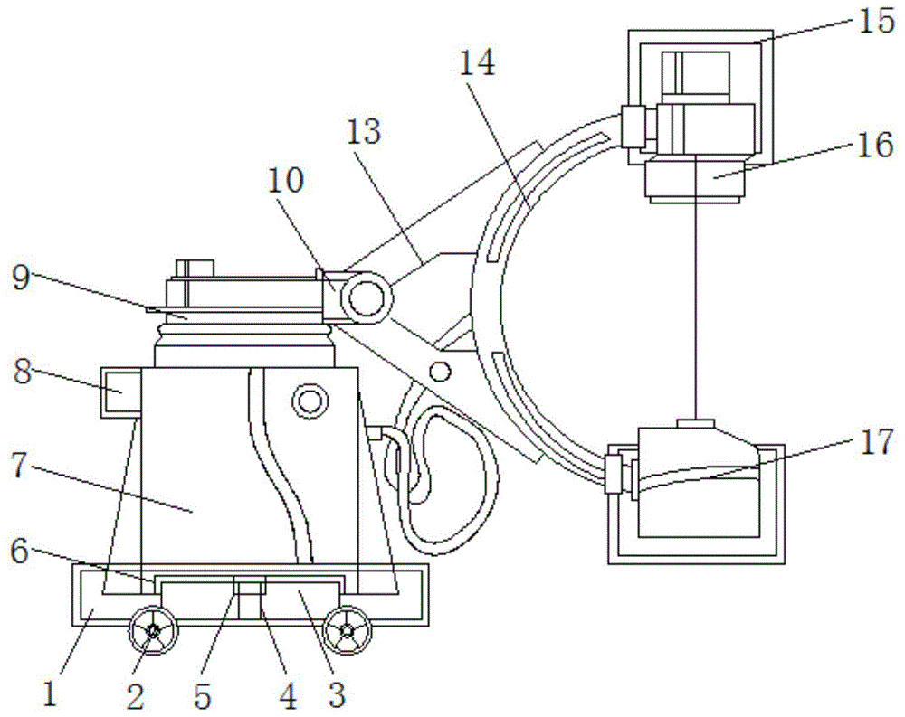 一种移动式C形臂X射线机的制作方法
