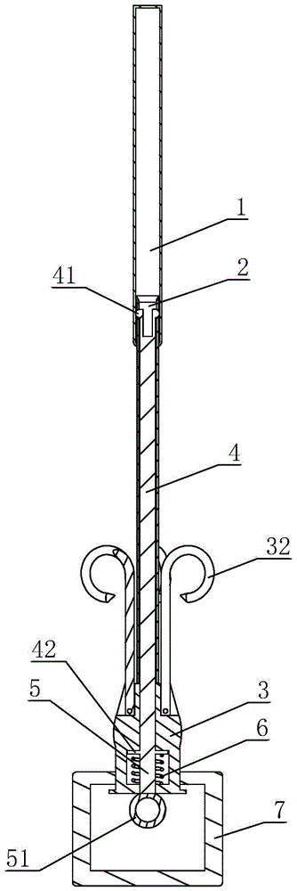 一种输液吊杆的拉动装置的制作方法