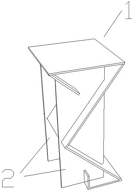 一种简易型站立式办公室纸桌的制作方法