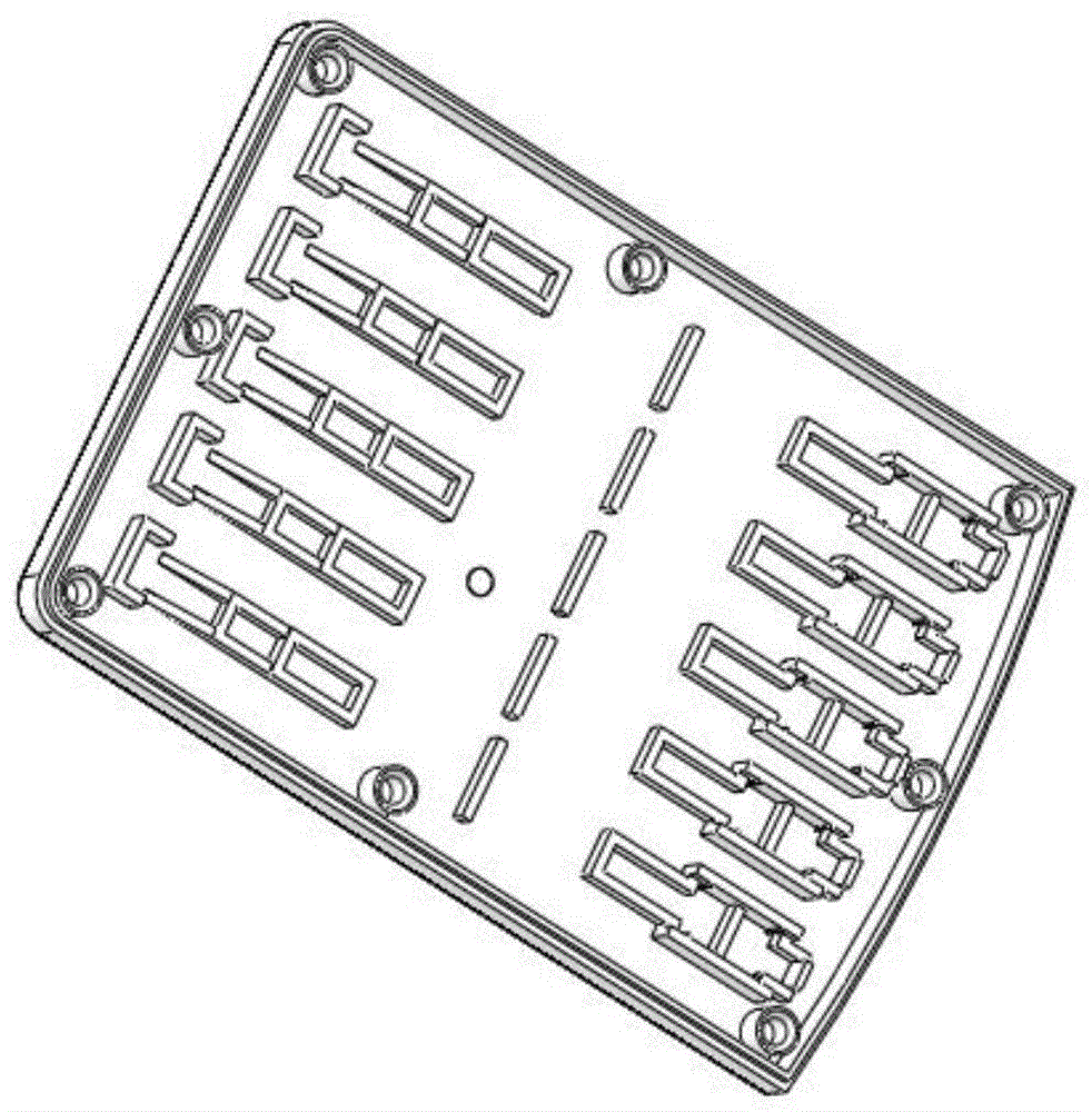 一种具有公模镶件的乙肝五项指标检测盒下盖板模具的制作方法