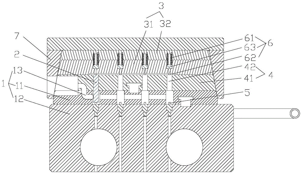 盲孔蜡模的成型模具的制作方法