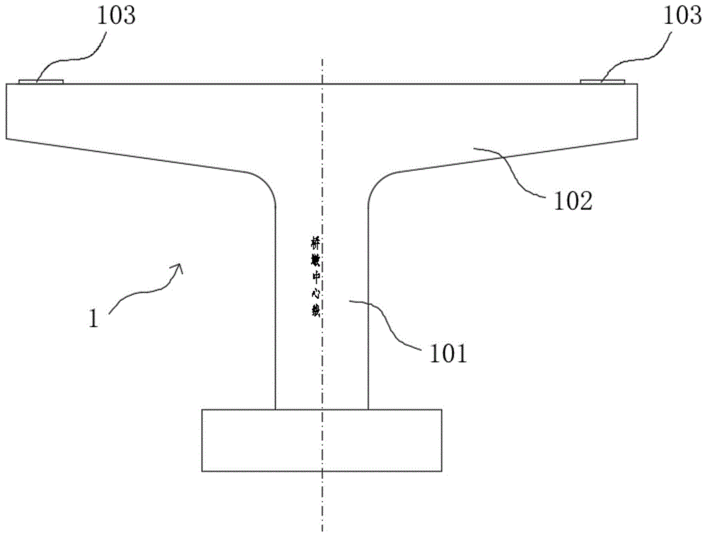具有大线间距T墩的跨坐式单轨桥梁及其T墩的设计方法与流程