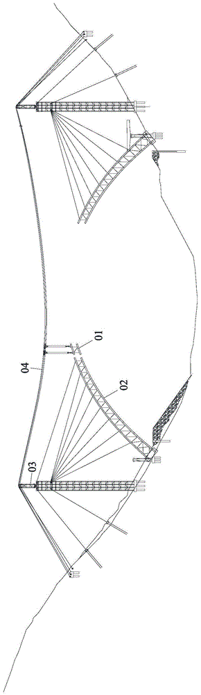 一种钢管拱肋节段空中连接的施工方法与流程