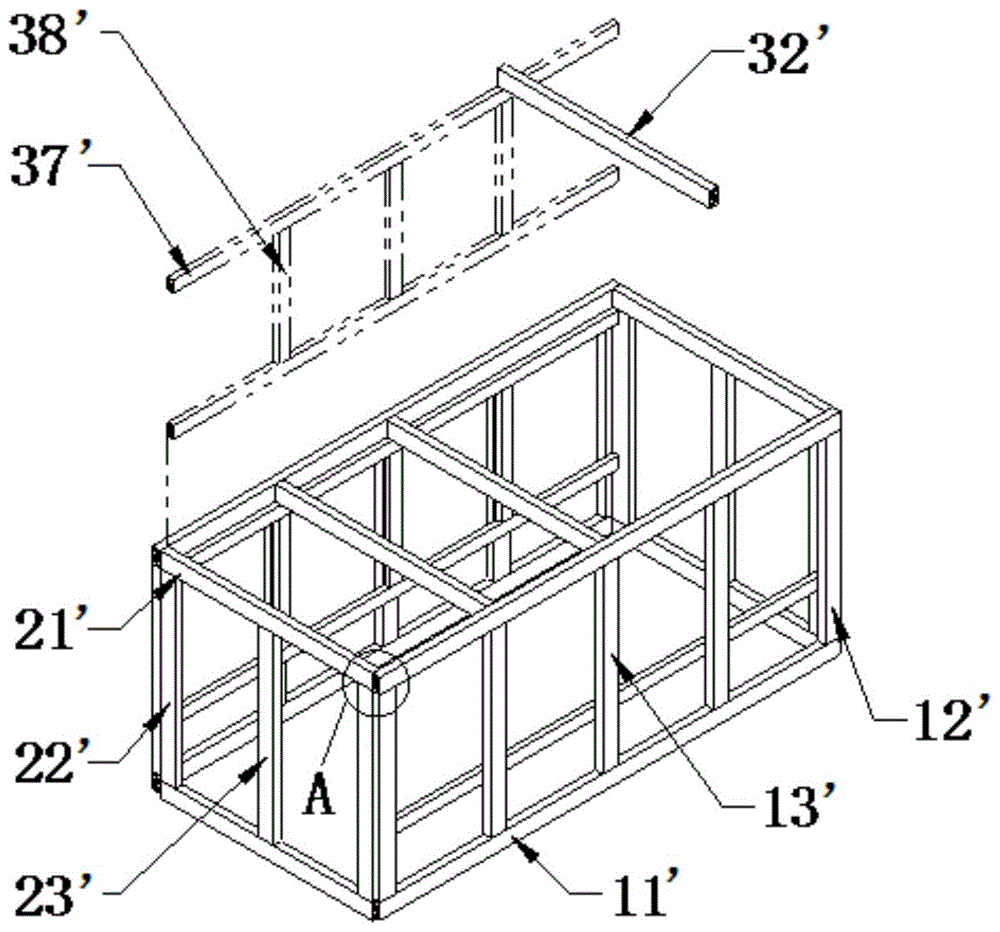 节点加强型单板层积材框架木箱的箱体的制作方法