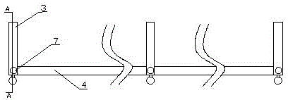 一种通过丝杠和丝杠螺母连接的可伸缩的钢筋笼存放架的制作方法