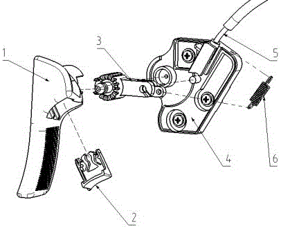 一种汽车用发动机罩开锁拉丝手柄的制作方法