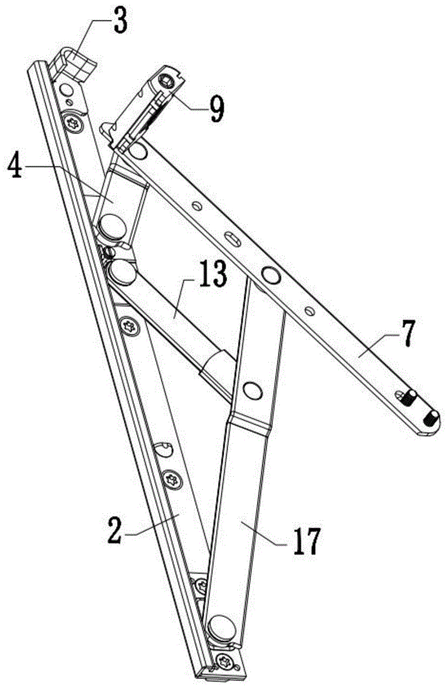 一种滑撑固定组件及滑撑铰链的制作方法