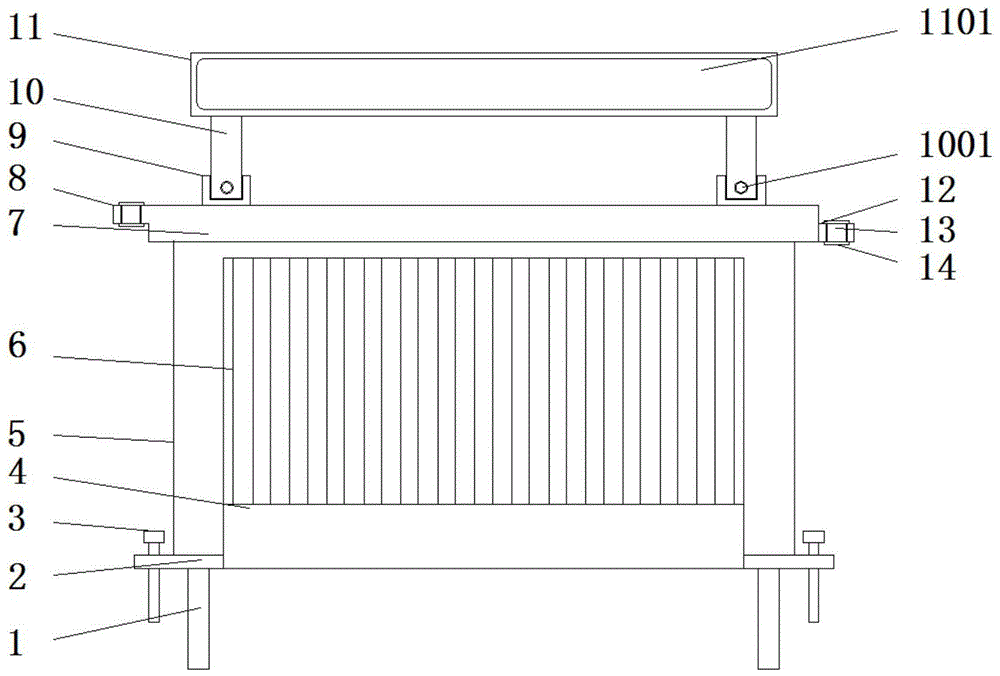 一种建筑施工用防护棚栏的制作方法