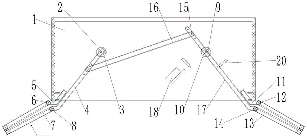 一种柜掩门连动结构的制作方法