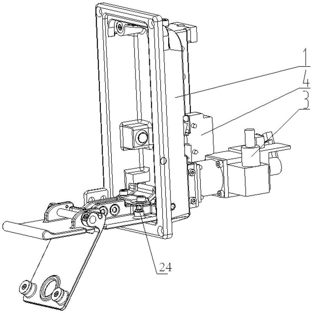一种带电磁铁的客室门紧急解锁装置的制作方法