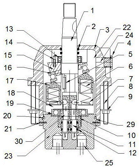一种简易型斜盘式轴向柱塞泵结构的制作方法