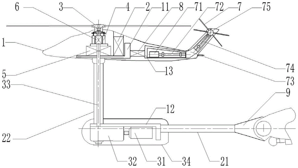 一种直升机旋翼、机身和尾桨组合模型风洞试验系统的制作方法