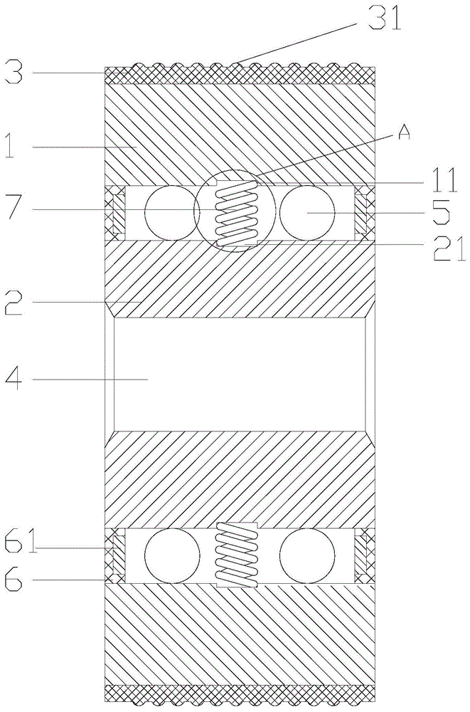 一种运转顺畅的塑料滚轮的制作方法