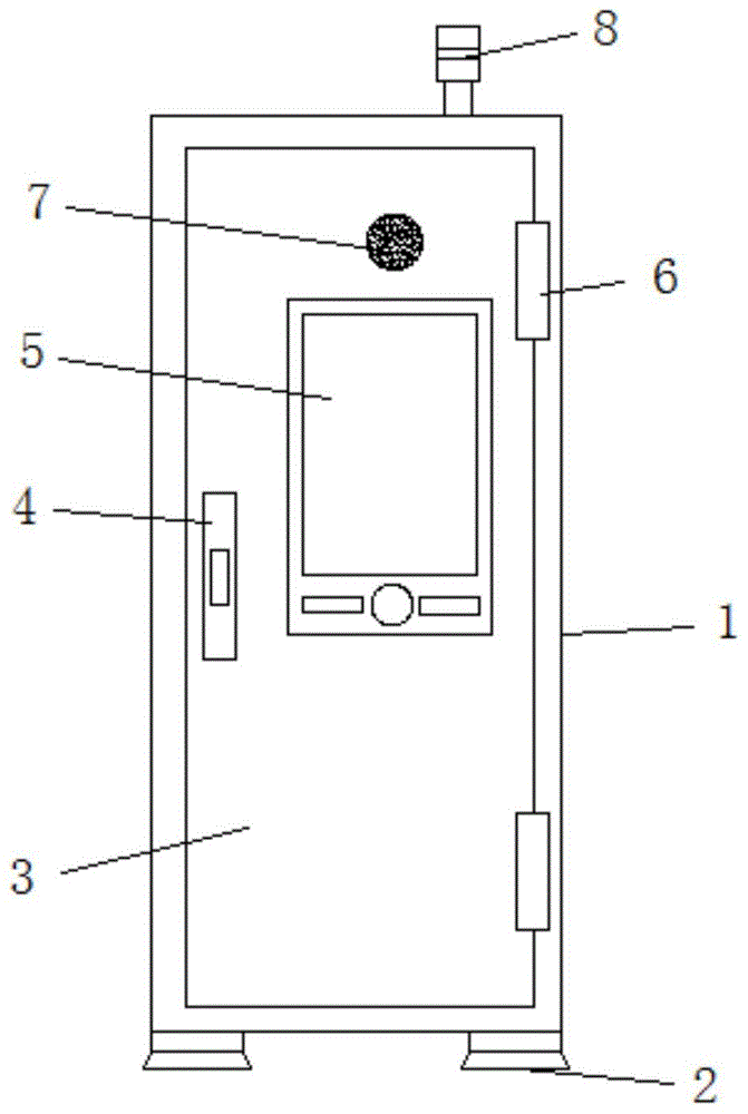 一种空调系统用定位冷却散热操控金属柜的制作方法