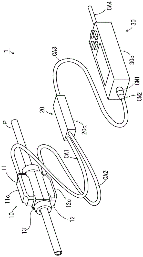 夹合式超声波流量传感器的制作方法