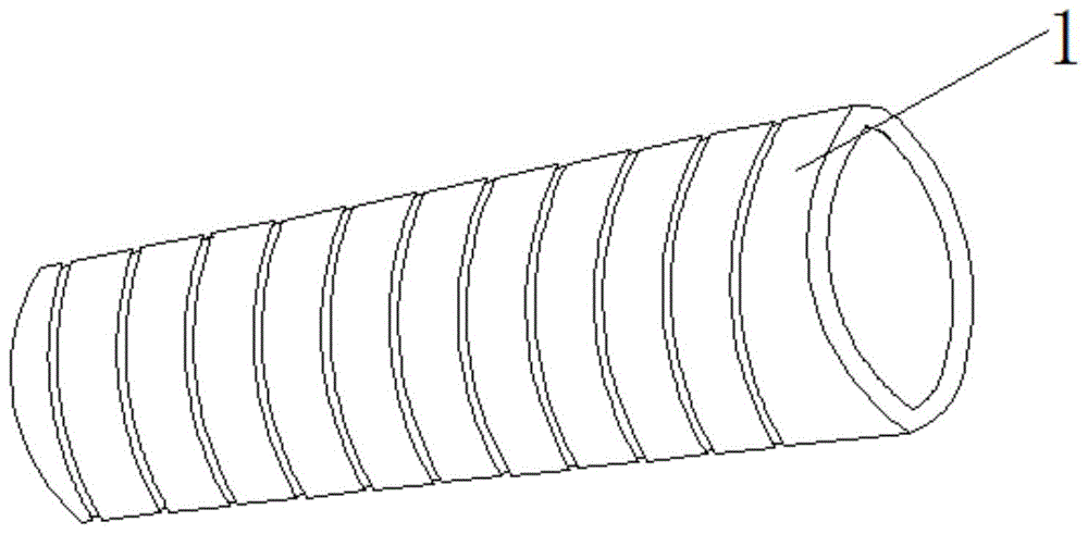 一种增强HDPE中空双壁缠绕平口管的制作方法