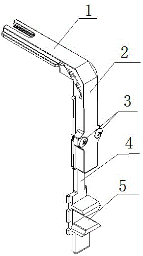 一种适用于双扇门五金系统的长拉键转向角的制作方法