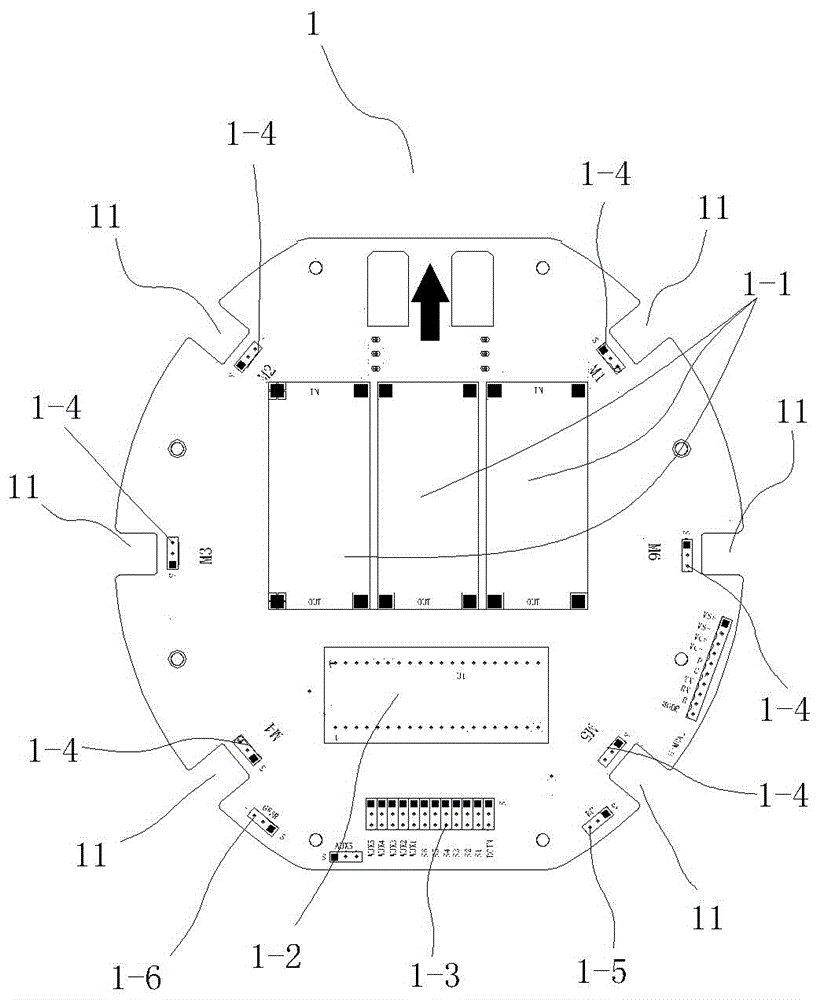 无人机电路板组结构的制作方法