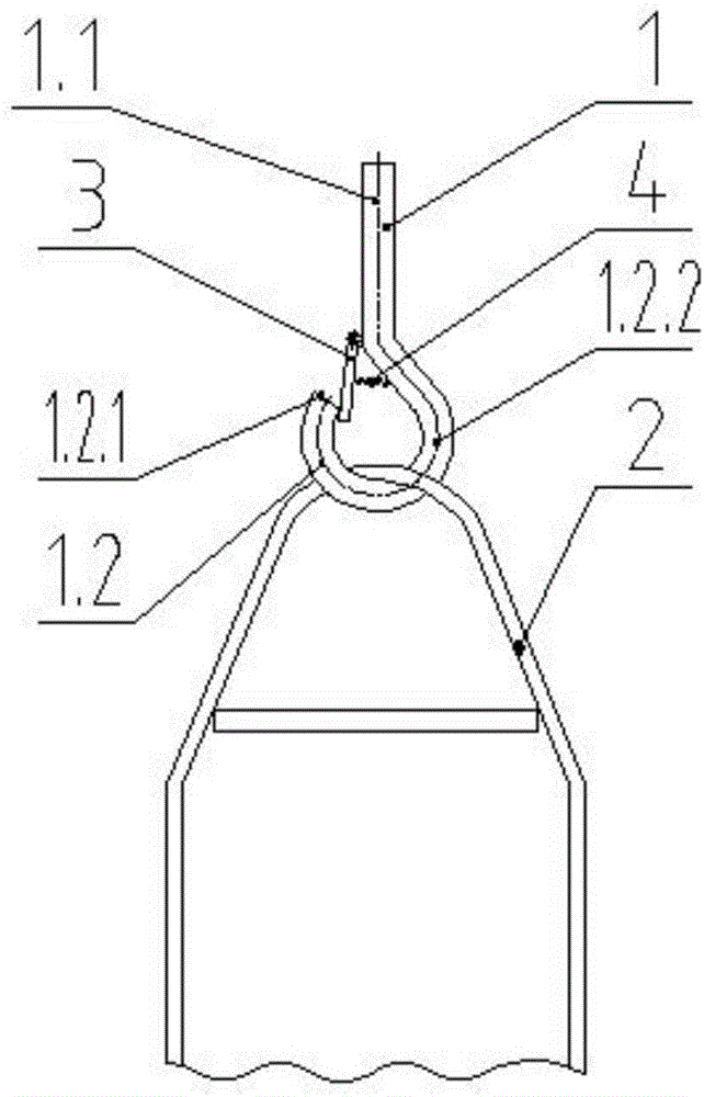 设有防松结构的吊钩的制作方法