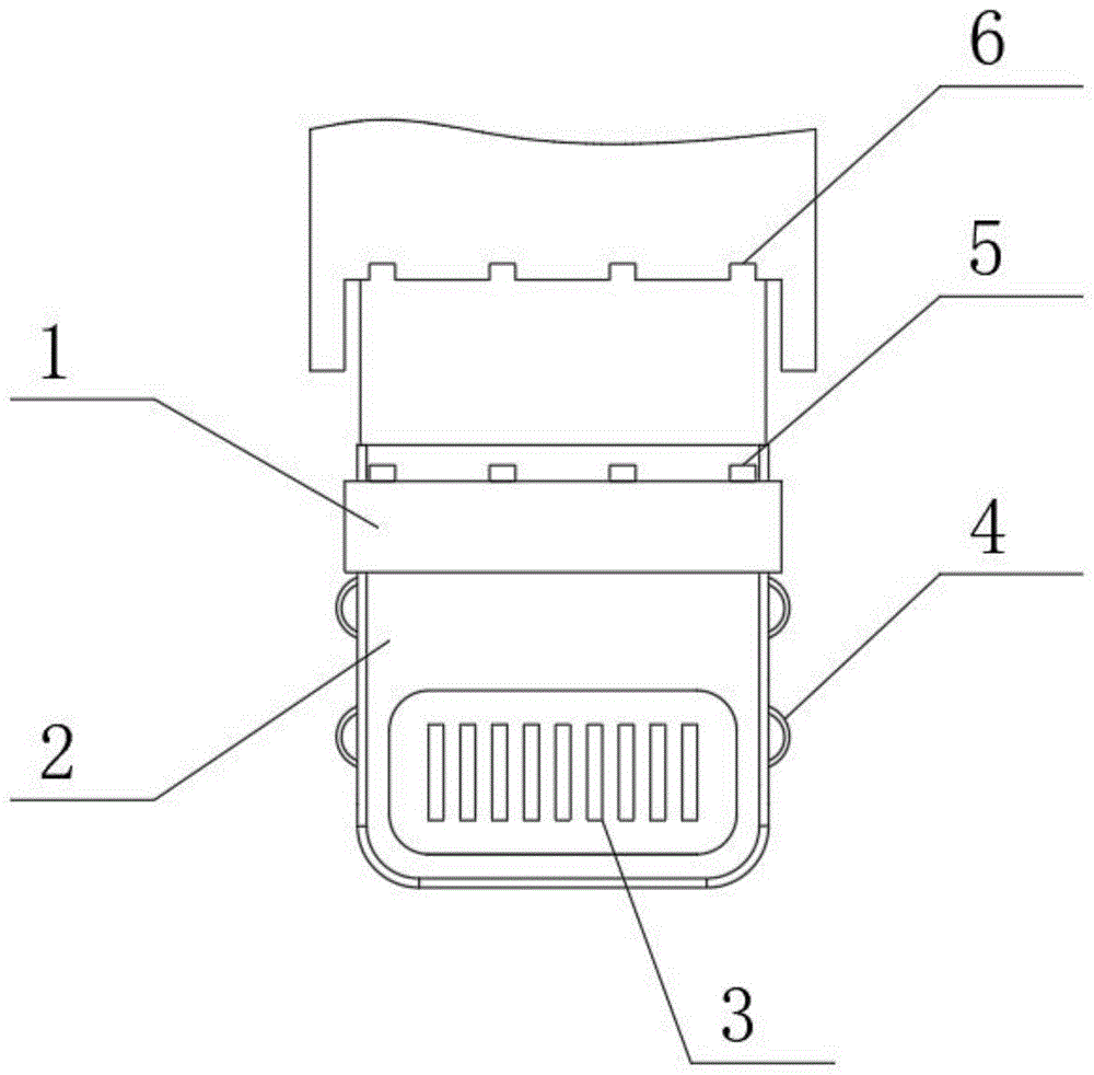 一种具有组合固定结构的电子设备插头连接器的制作方法
